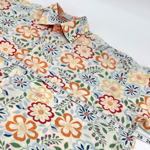 Burma Bibas Vintage 70’s Retro Floral Button Down Shirt - Picture 4 of 12